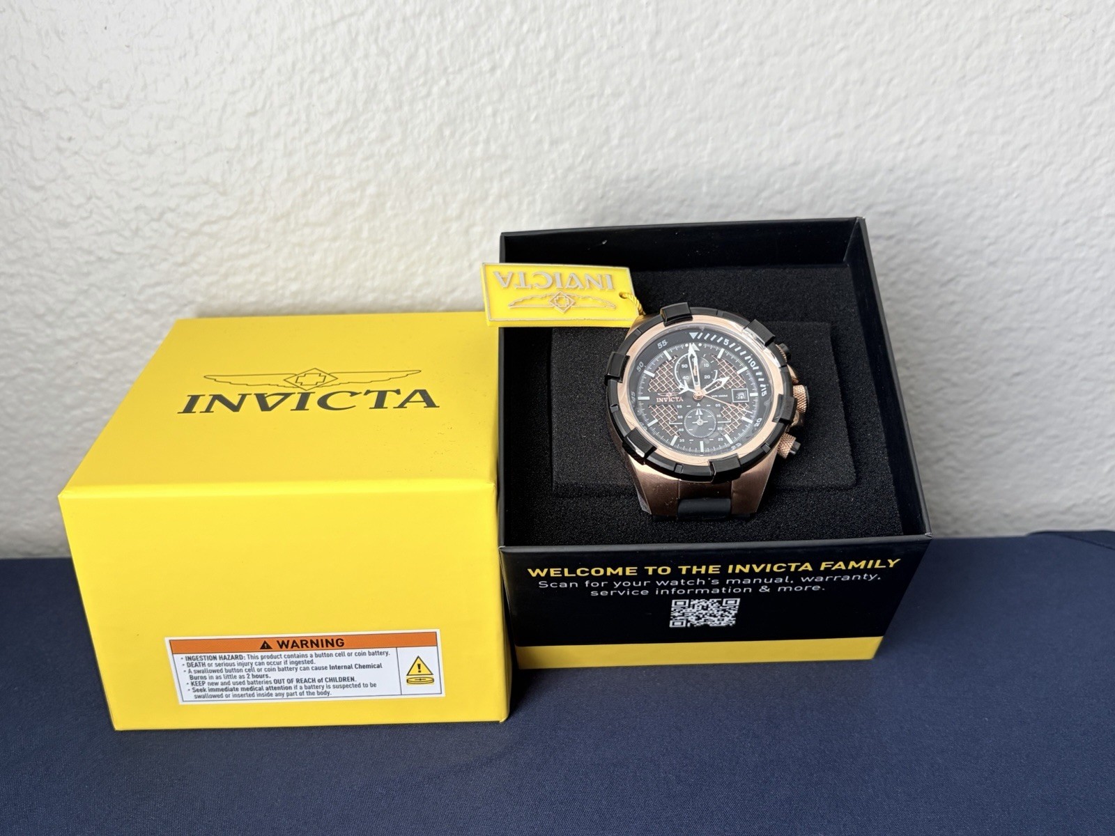 Invicta Aviator Jetframe Men’s Watch – 50.5mm, Black