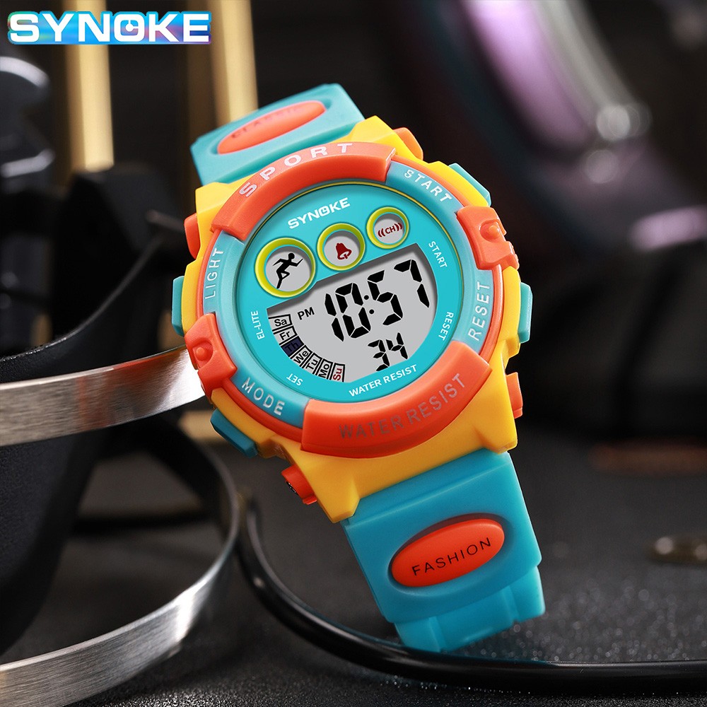 Boy and Girl Sports Watch Electronic Waterproof Watch Multifunctional Watch Gift