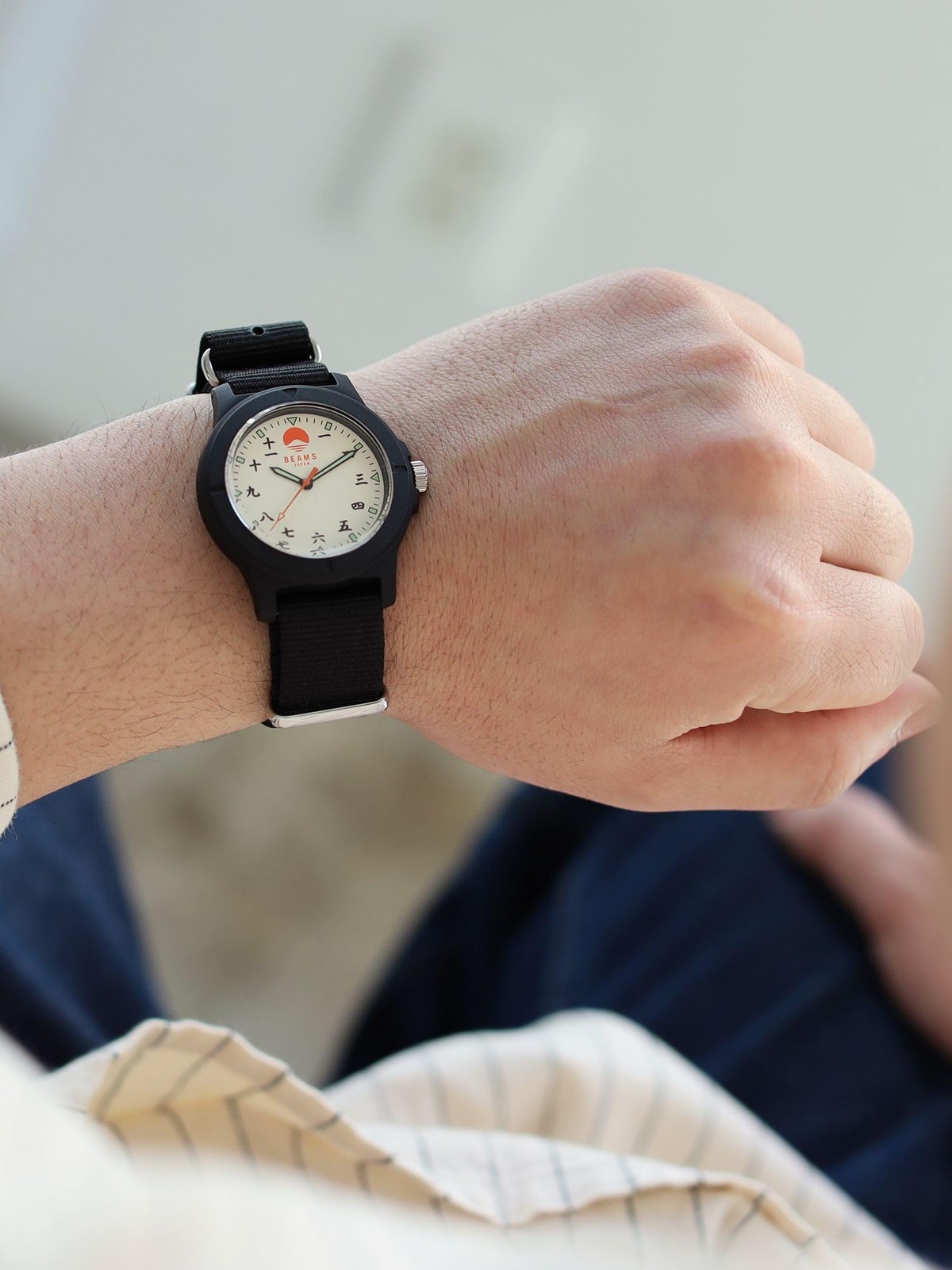 BEAMS Japan Original Watch Kanji Numerals Mt. Fuji Design Quartz Limited Ed. New