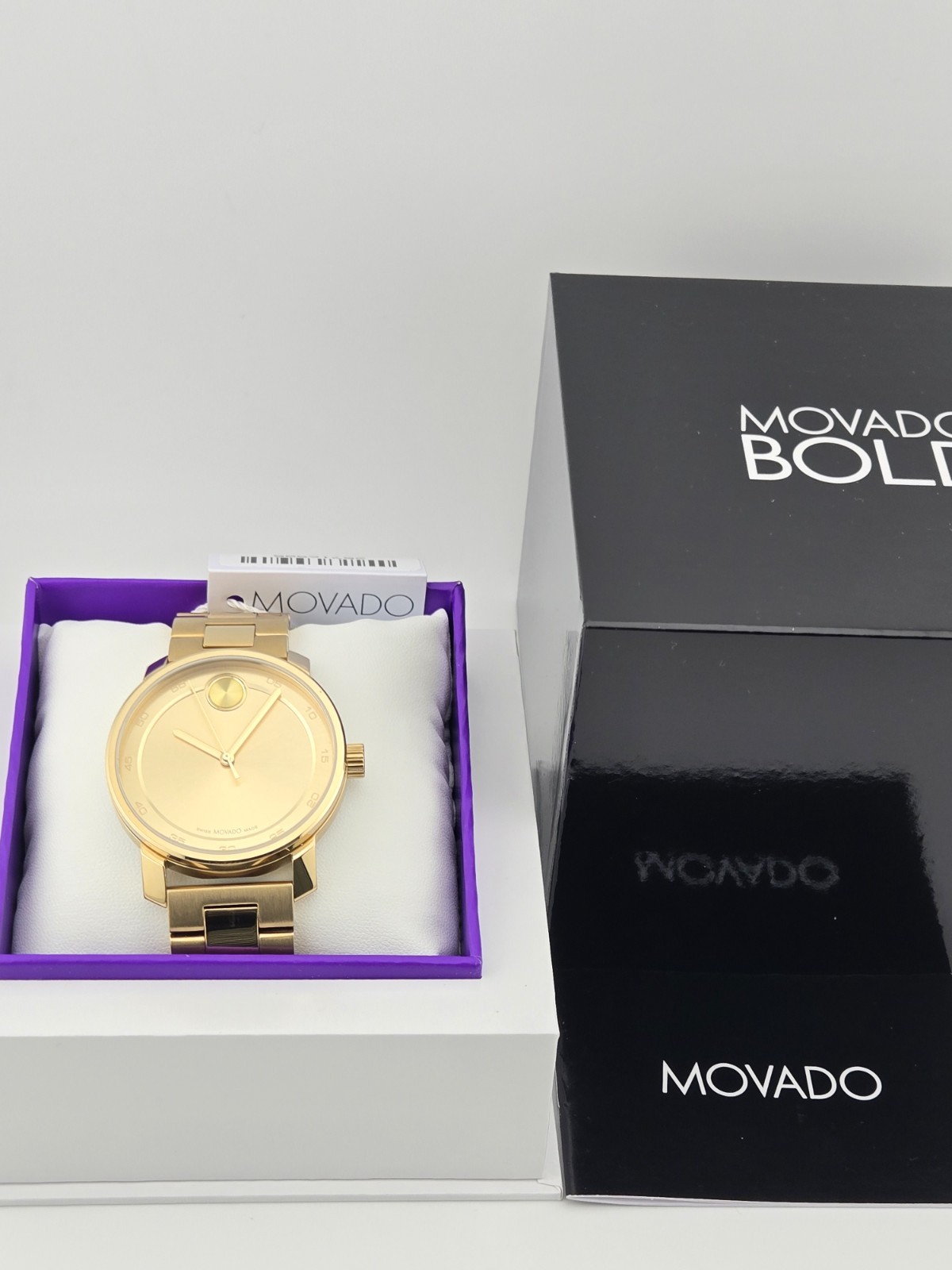 Movado Bold Access Men’s Gold Tone Dial Bracelet Watch – 3600912 ($795 MSRP)
