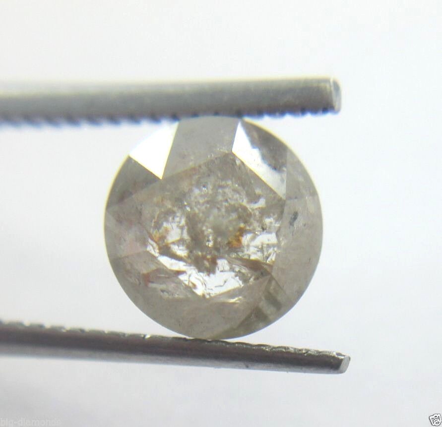 2.57cts Rose Cut Diamond Natural Real Round Shape Gray Color 7.71-7.85×5.03 MM