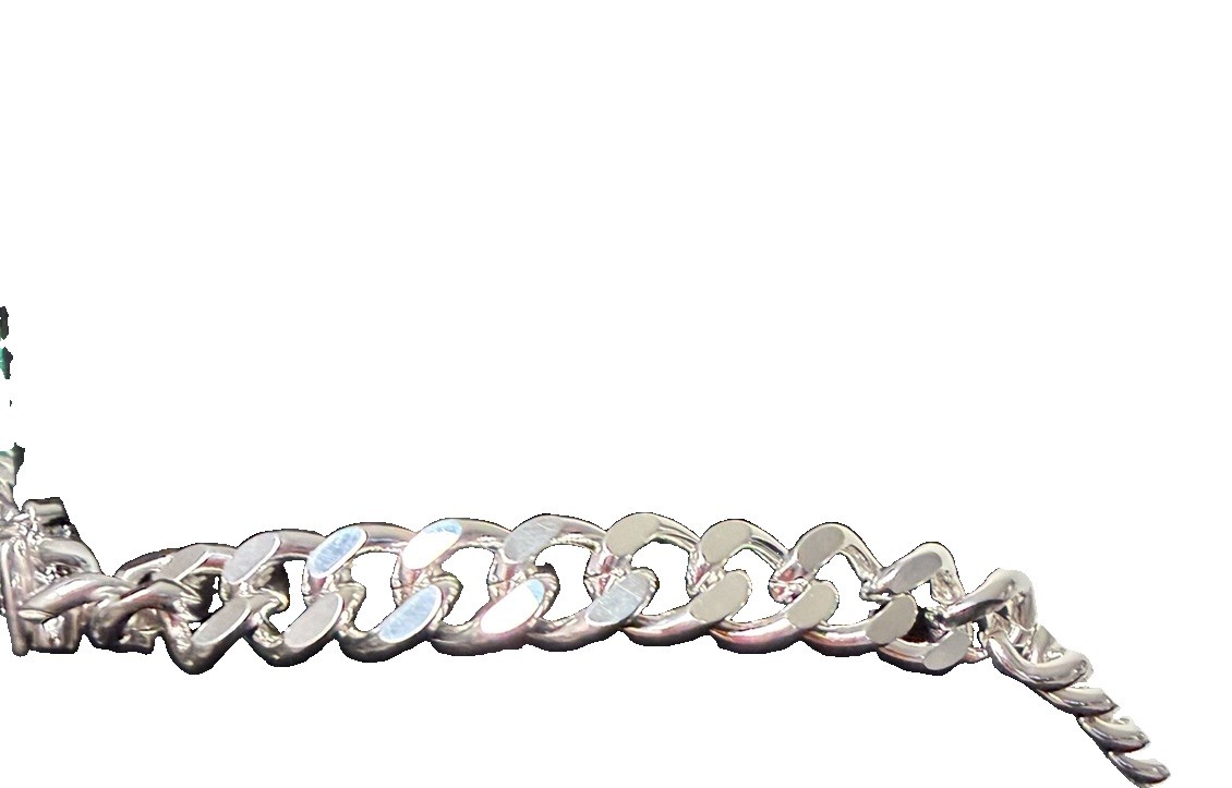Cuban Link Curb Chain 925 Silver 22” 10MM 78.5G Signed