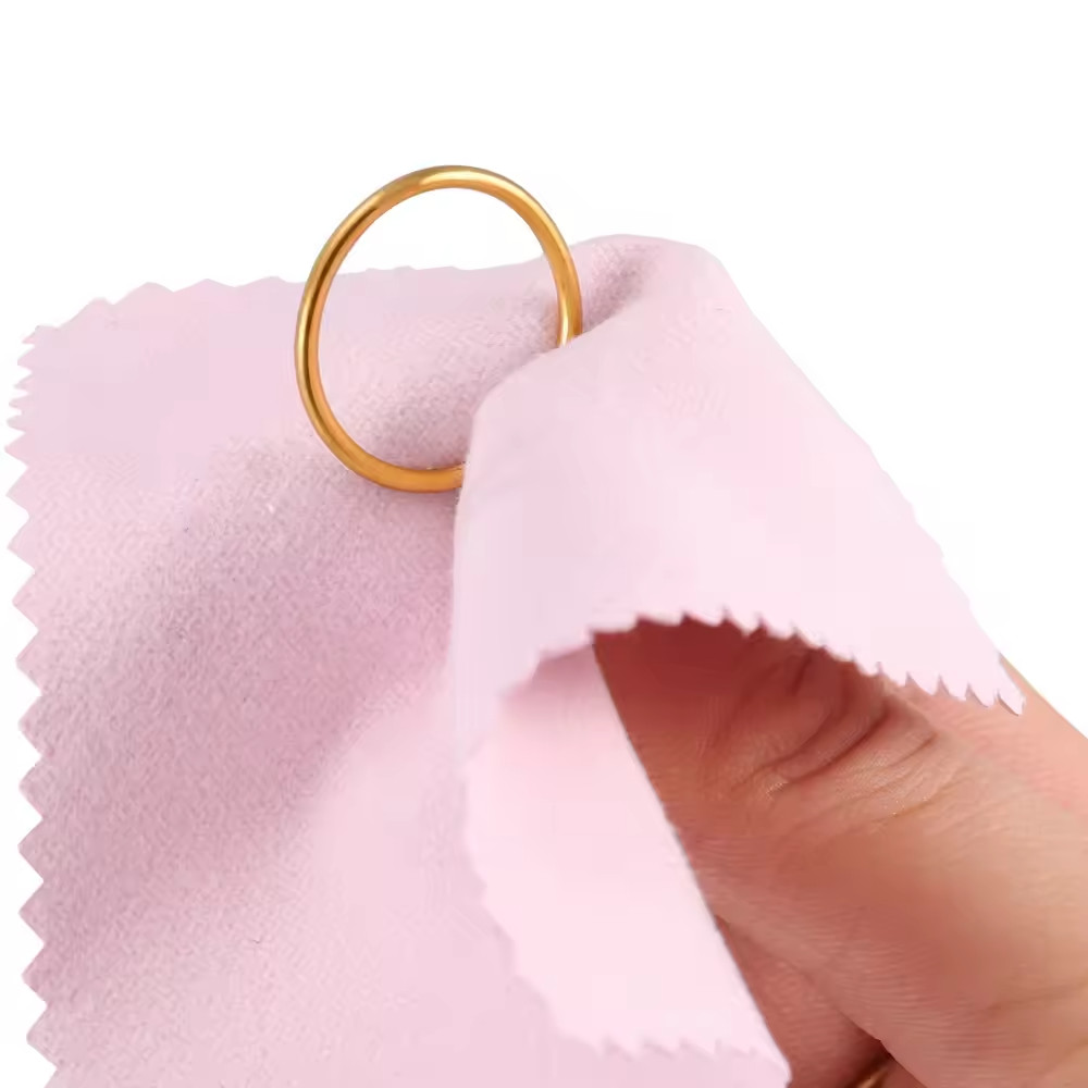 Silver Gold Jewelry Polishing Cleaning Cloth Soft Reusable Shine Wipe 10-50PCS
