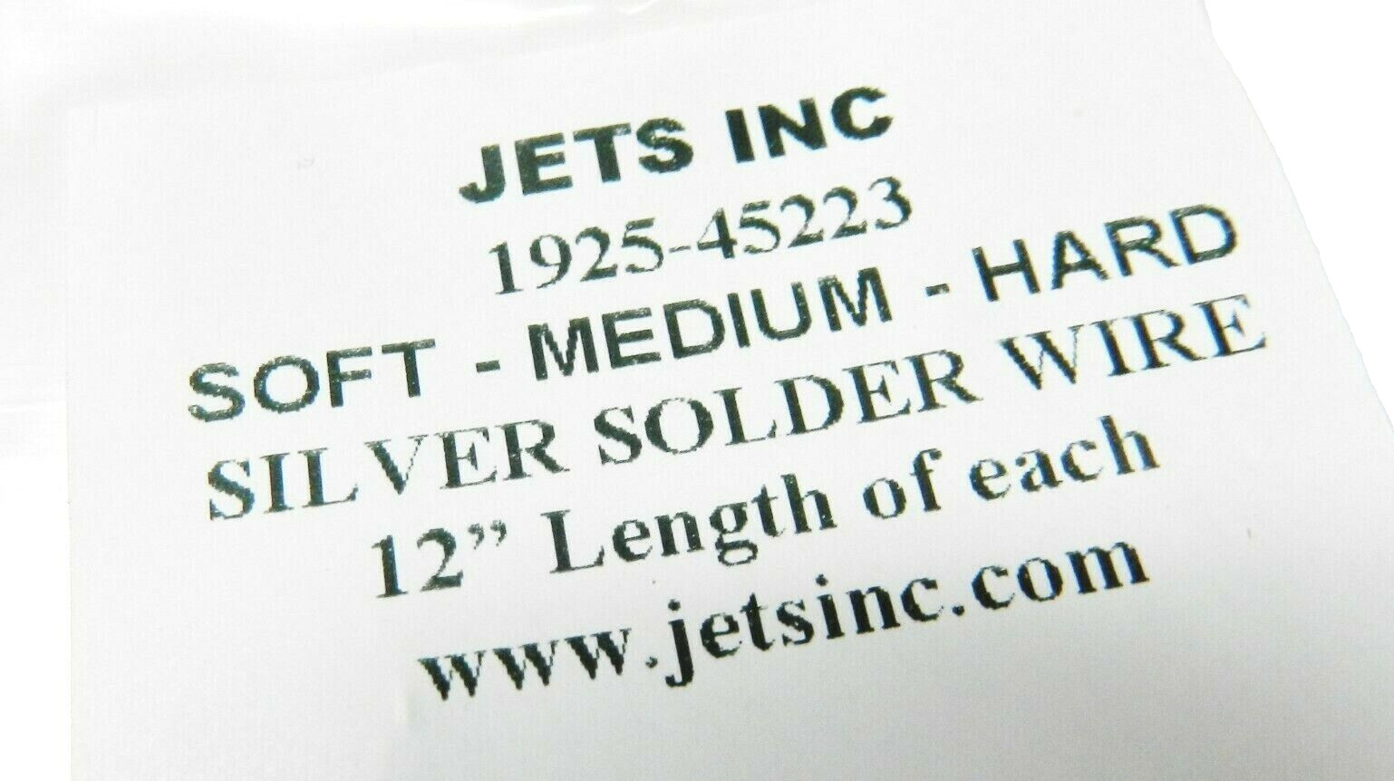 Silver Solder Wire Assorted Pack 3 Pieces 12″ Each Soft Medium & Hard Jewelry