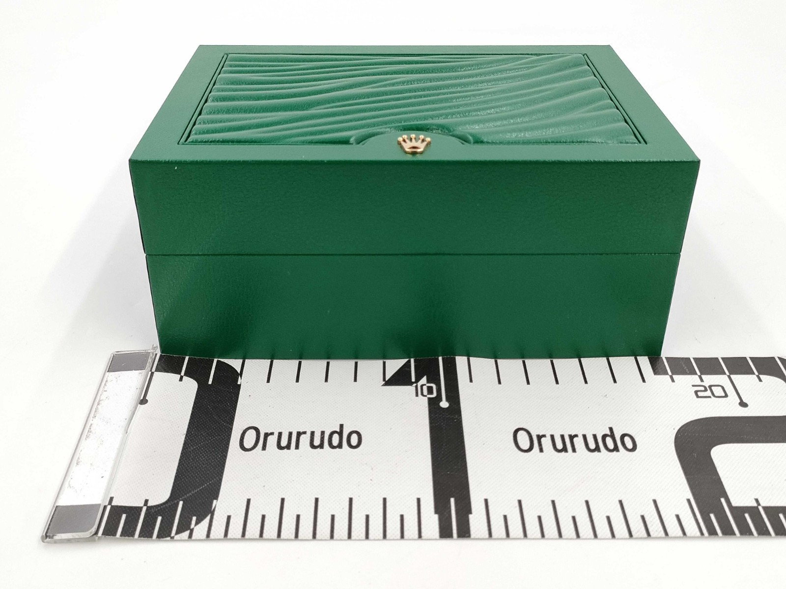 VINTAGE GENUINE ROLEX watch box case 39139.01 green wave no inner 251212001eA