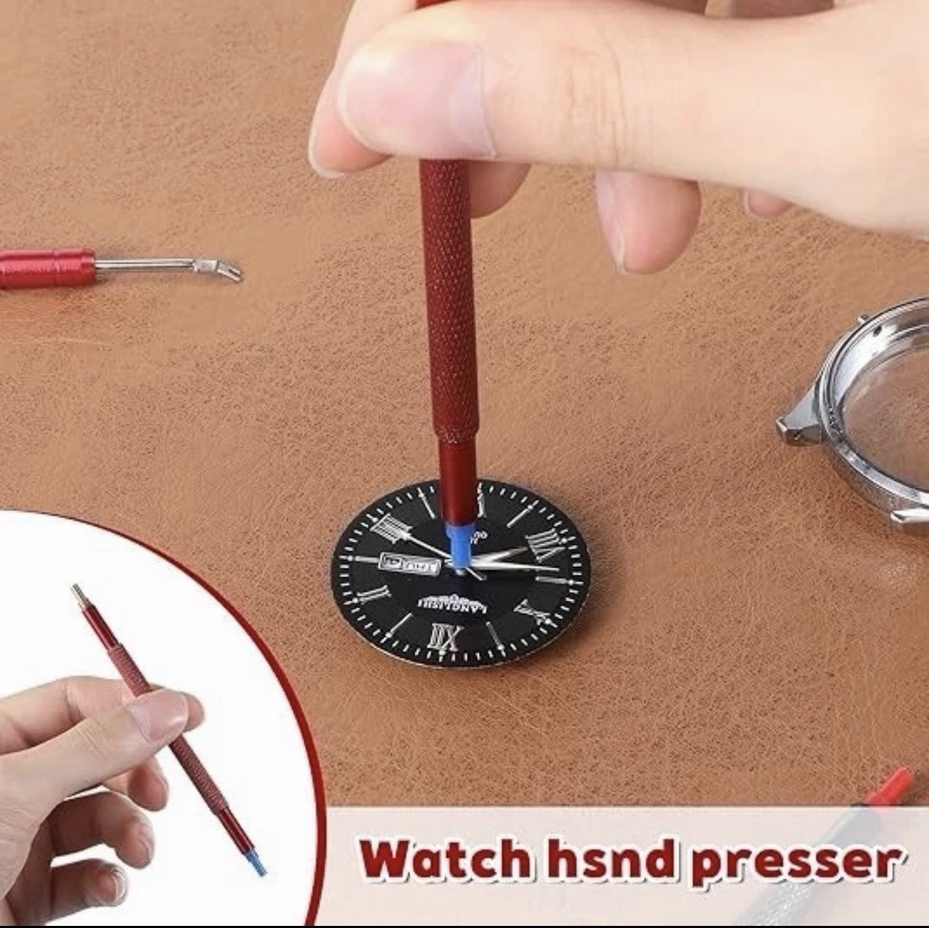 8Pcs Watch Hands Repair Tool Kit Set Watch Hand Removal Tool Dial Protector