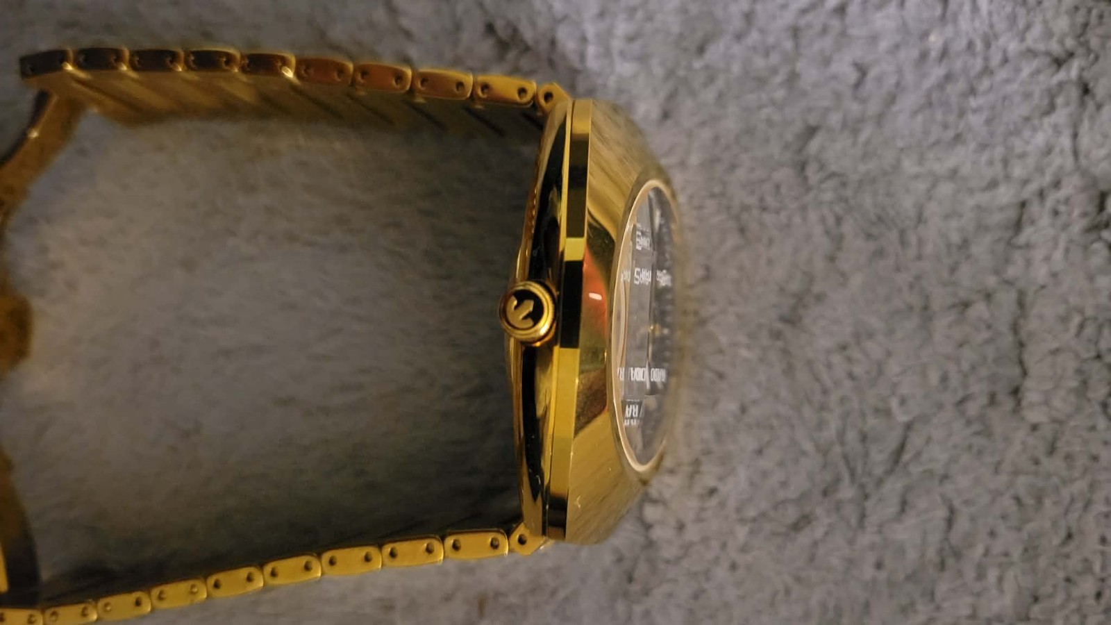 Rado DiaStar Automatic Skeleton Dial Gold Tone 41mm Bracelet w/ Box. Authentic.