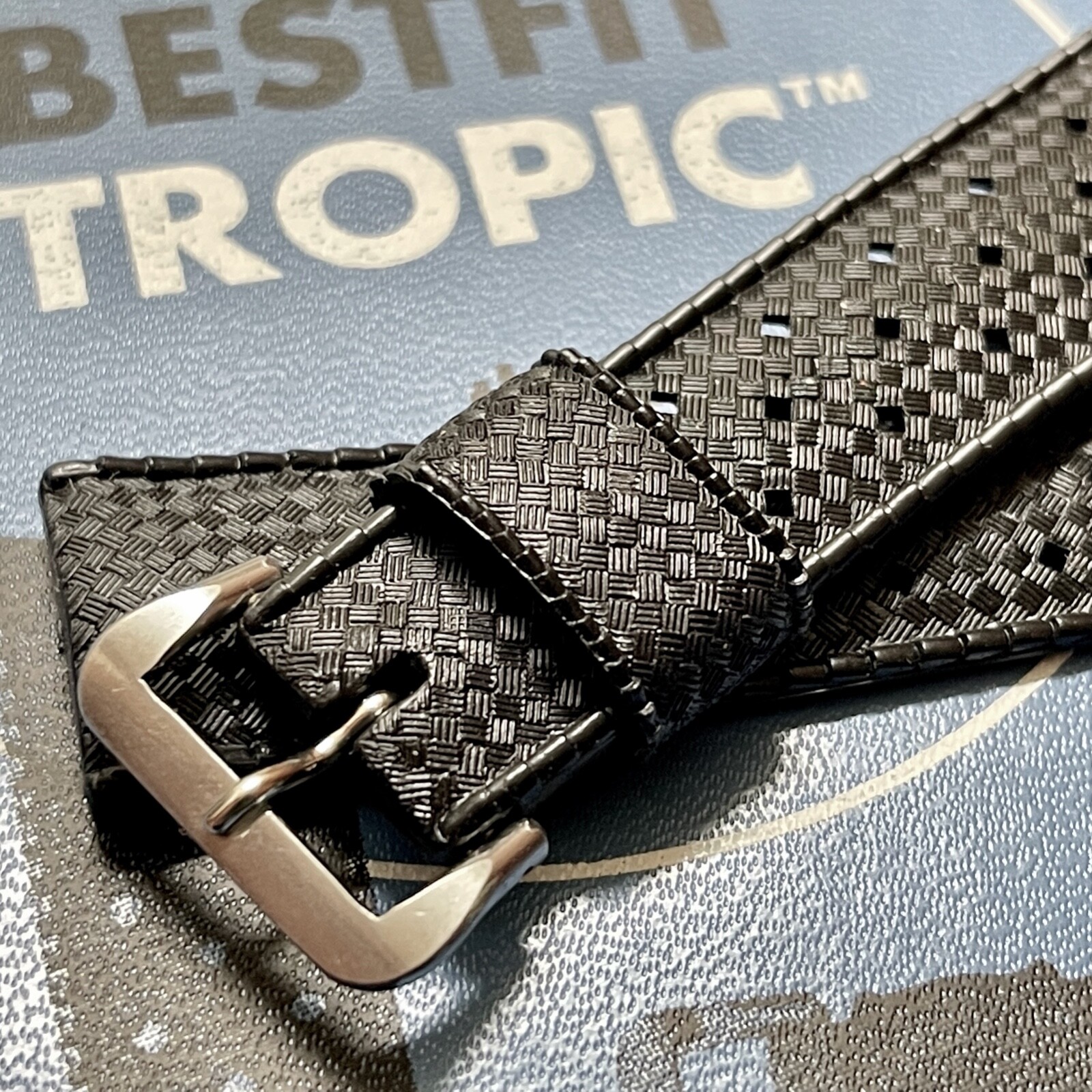 15 SOLD! Imperfect Genuine Swiss Tropic dive watch band 20mm for vintage divers