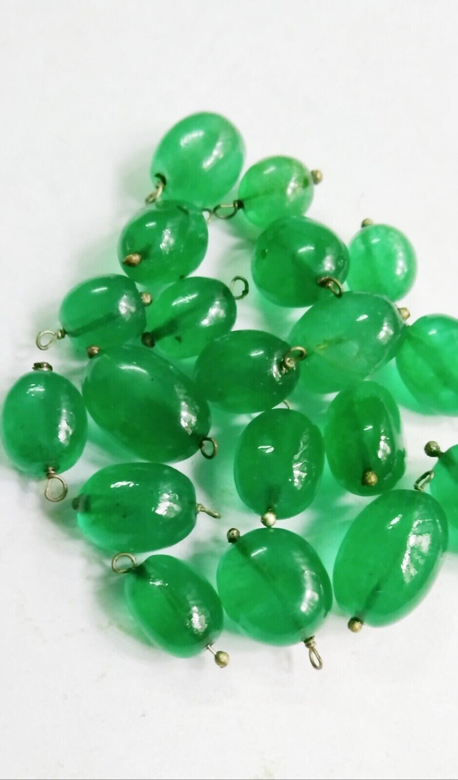 Emerald Quartz Oval Smooth 10X14 mm Loose Gemstone Beads 25 Pecs