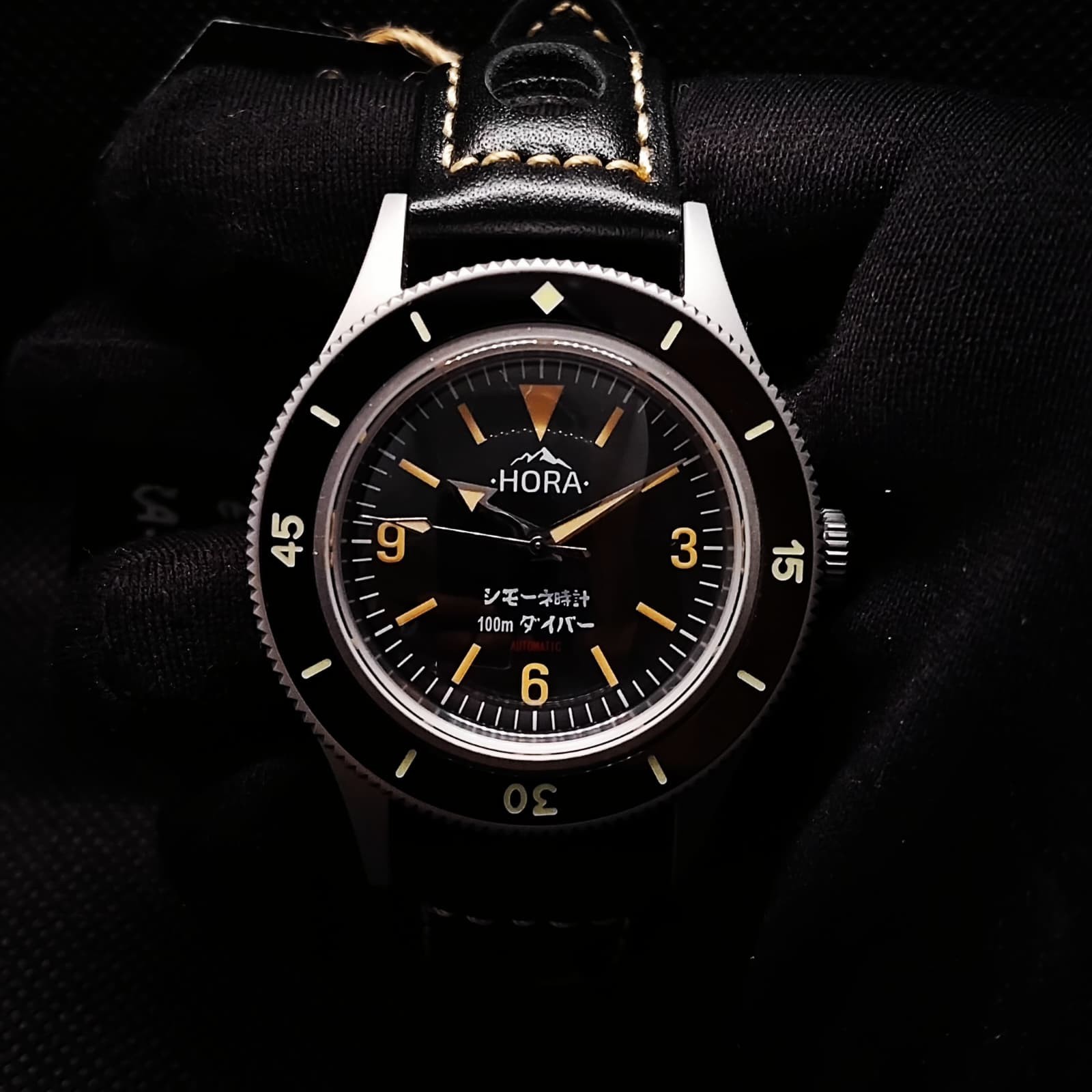Vintage 40mm Custom Automatic Movement Watch -Hora-