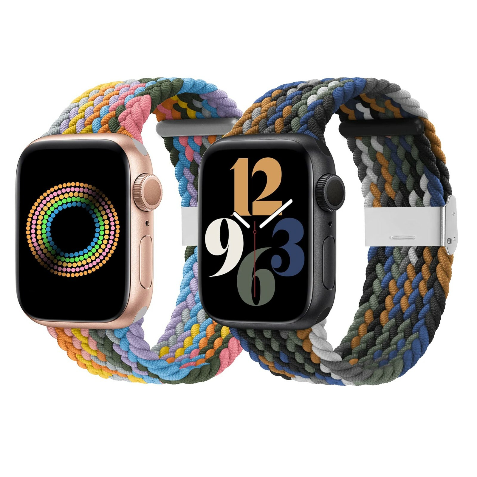 Braided Bracelet Band for Apple Watch Series 9, 8, 7, 6, 5, 4, 3, 2, 1, SE