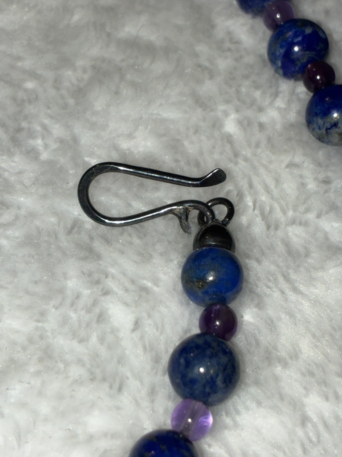 Jay King DTR Lapis Lazuli Beaded Necklace Sterling Silver 925 Mine Finds 35.5”