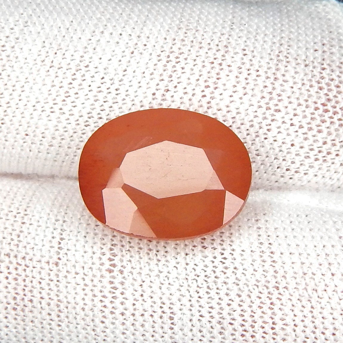 5.9ct Oregon Sunstone Copper Schiller Natural Mined Unheated Faceted Oval USA