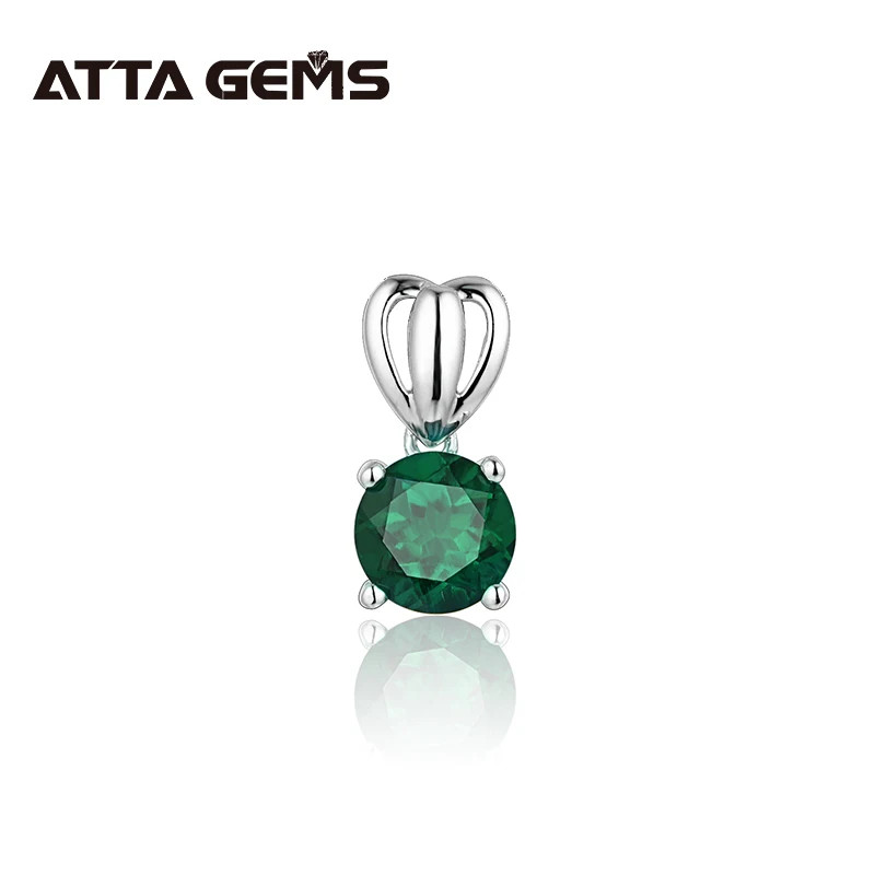 1 Carat Ruby Pendant Round Cut Pendant Necklace Gift for Her Gorgeous Pendant