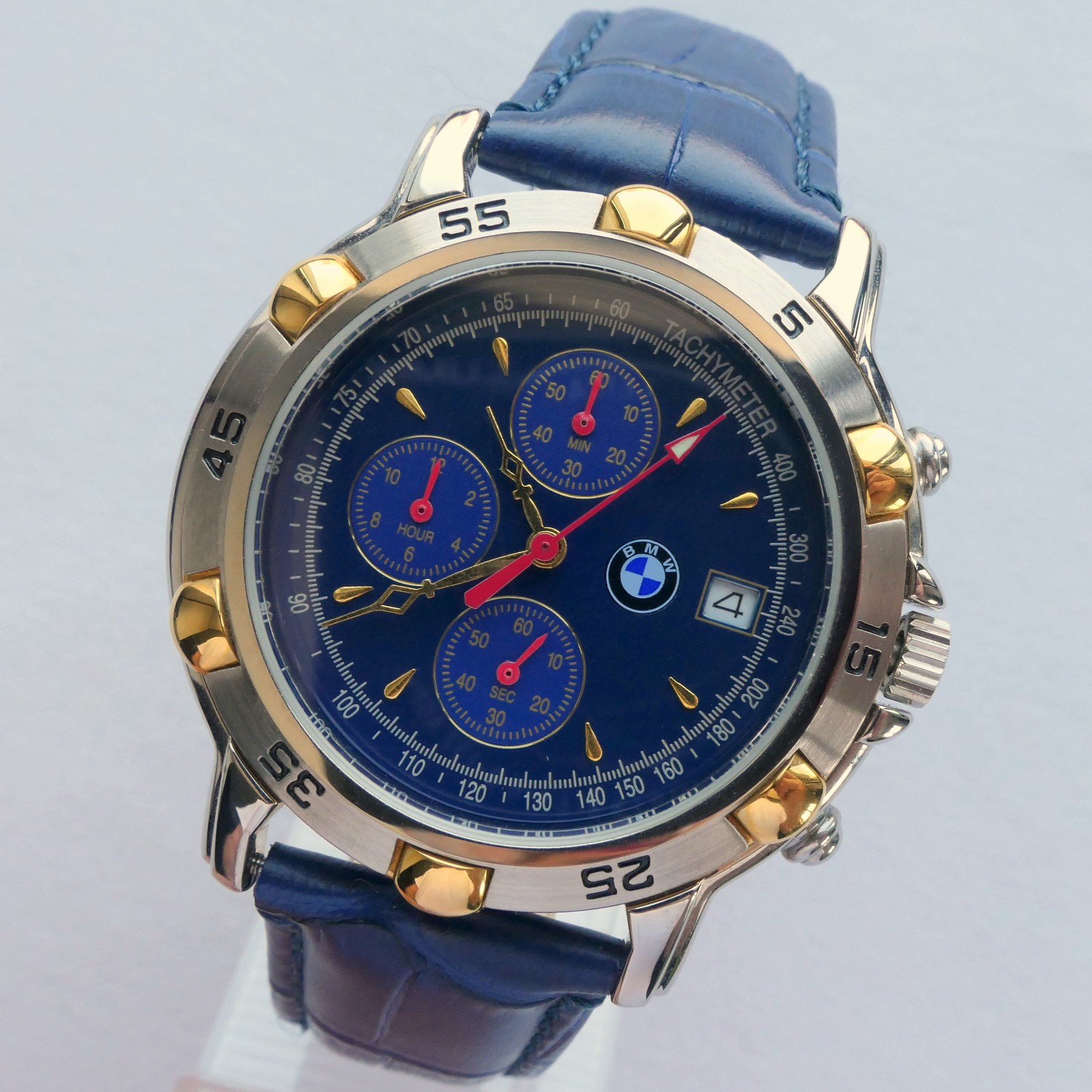 BMW Classic Retro Sport Car Accessory Design Made in Germany Watch Chronograph