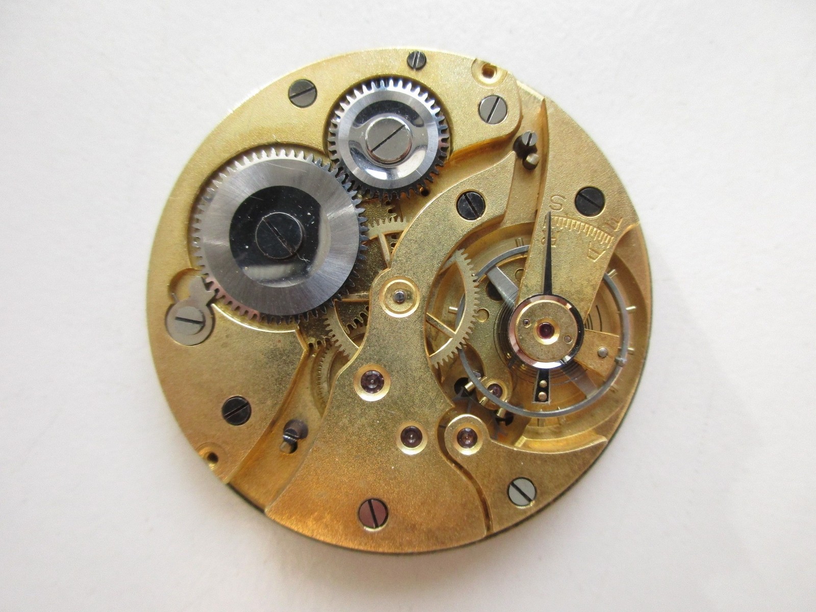 Pocket watch movement diam. 41.2 mm crown wind (at 12) & dial – running