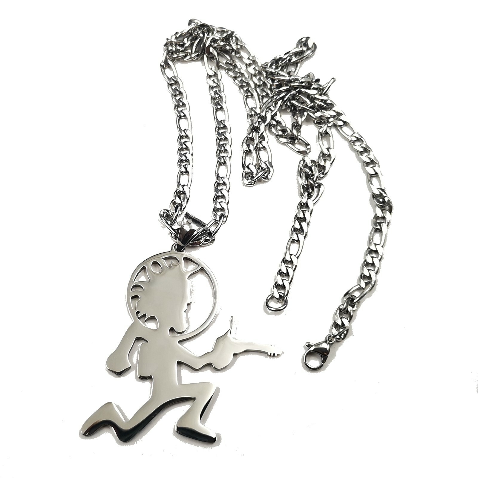 Juggalo Hip HOP ICED Hatchet Man Runner Pendant Charms Stainless Steel Necklace