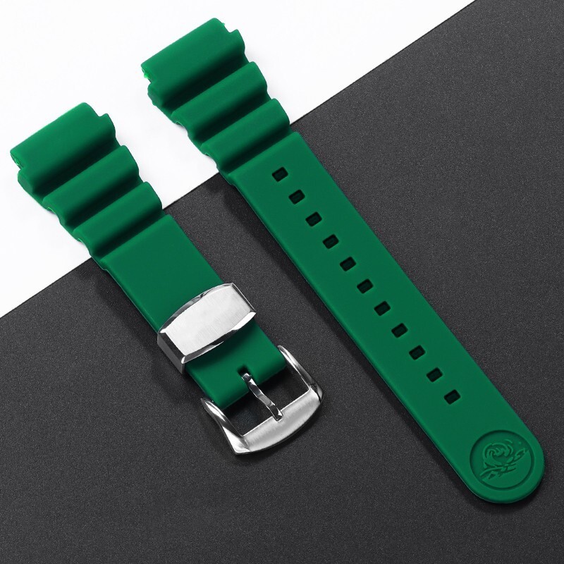 20-22mm for SEIKO Prospex BLACK SRP779 SRPC91 Silicon Rubber Watch Band.