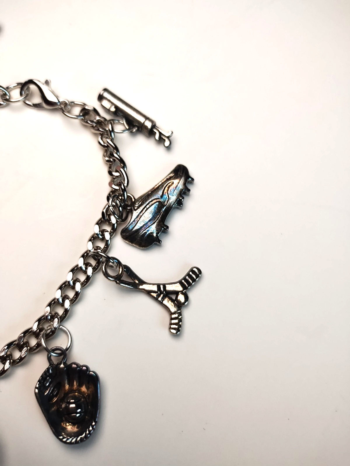 STRADA New Old Stock Sports Charm Bracelet Watch Golf Tennis Baseball Soccer