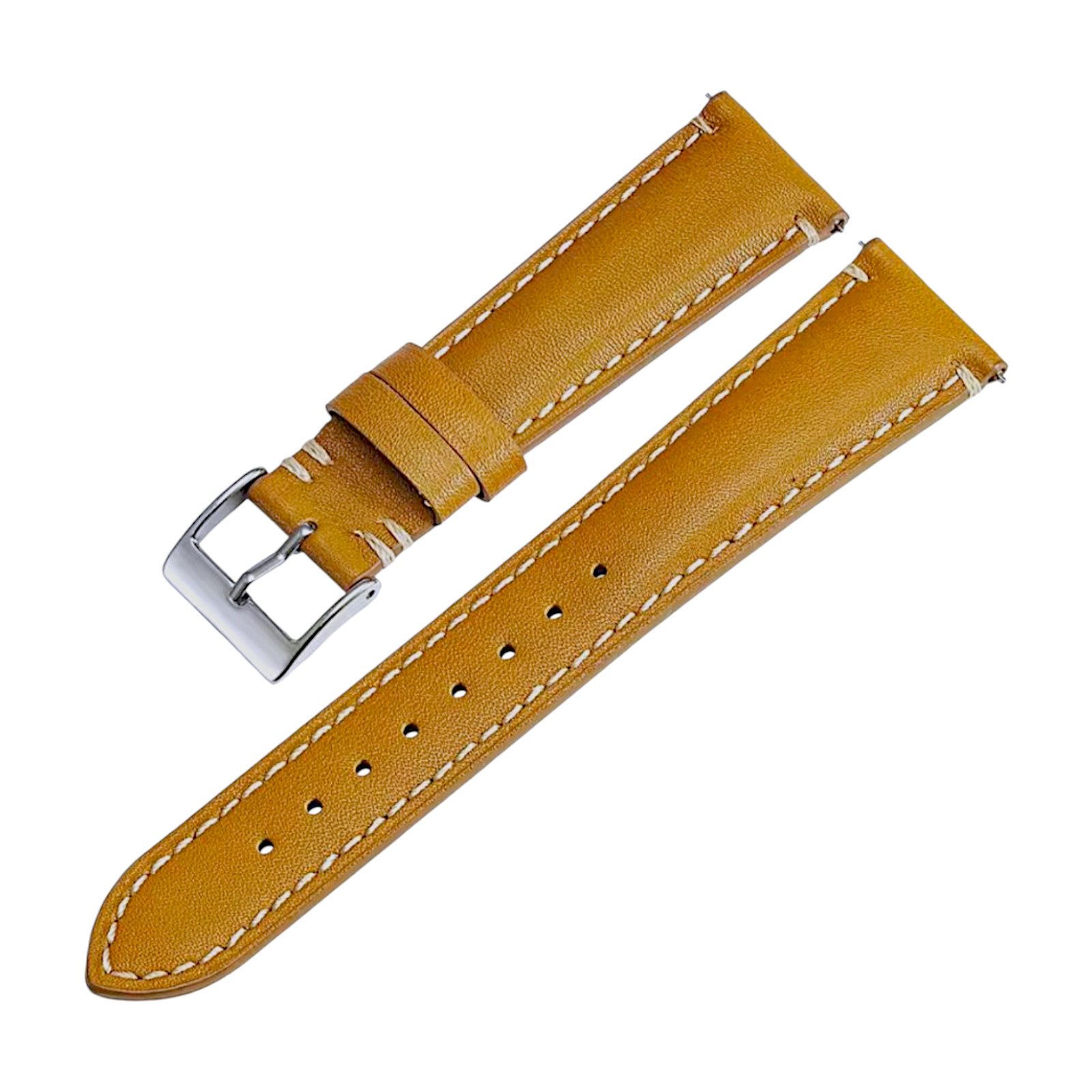 Leather Watch Strap Band Padded Classic 20mm 22mm 24mm Cordovan Retro Vintage UK
