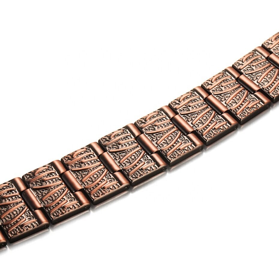 Magnetic pure copper link bracelet with 38 high quality magnet, free UK delivery