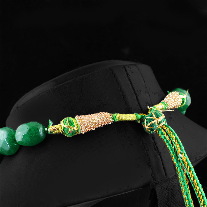 GENUINE 583.30 CTS EARTH MINED OVAL CUT RICH GREEN EMERALD BEADS NECKLACE STRAND