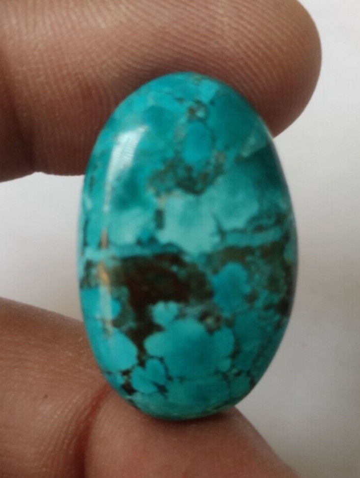 Natural TURQUIOSE 24.45 Ct. Oval Cabochon Untreated Blue Loose Gemstone Gifts