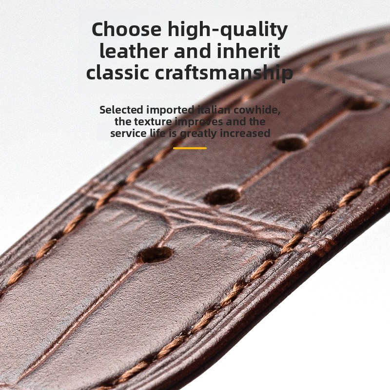Genuine Leather Watch Strap 16 18 20mm without buckle for Cartier Blue Balloon