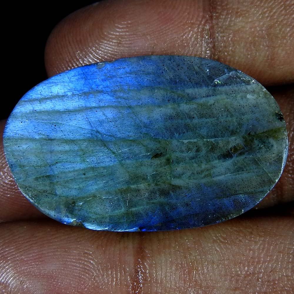 40.40 Ct Oval Checker Cut Labradorite Natural 40.40 Loose Gemstone