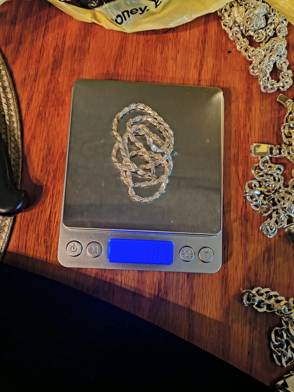 Brand New Sterling Silver Rope Chain 19 Inch 3.2 mm 18.1 Grams