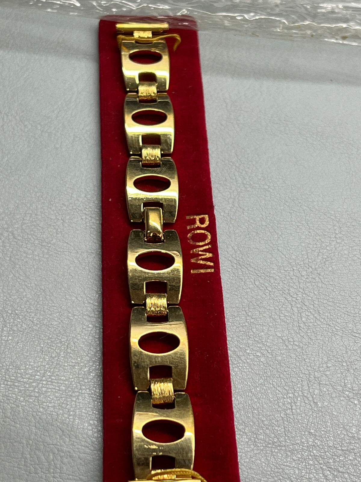 Vintage Rowi Hallmark Amerikaner Ladies Watch Band Bangle Gold Filled