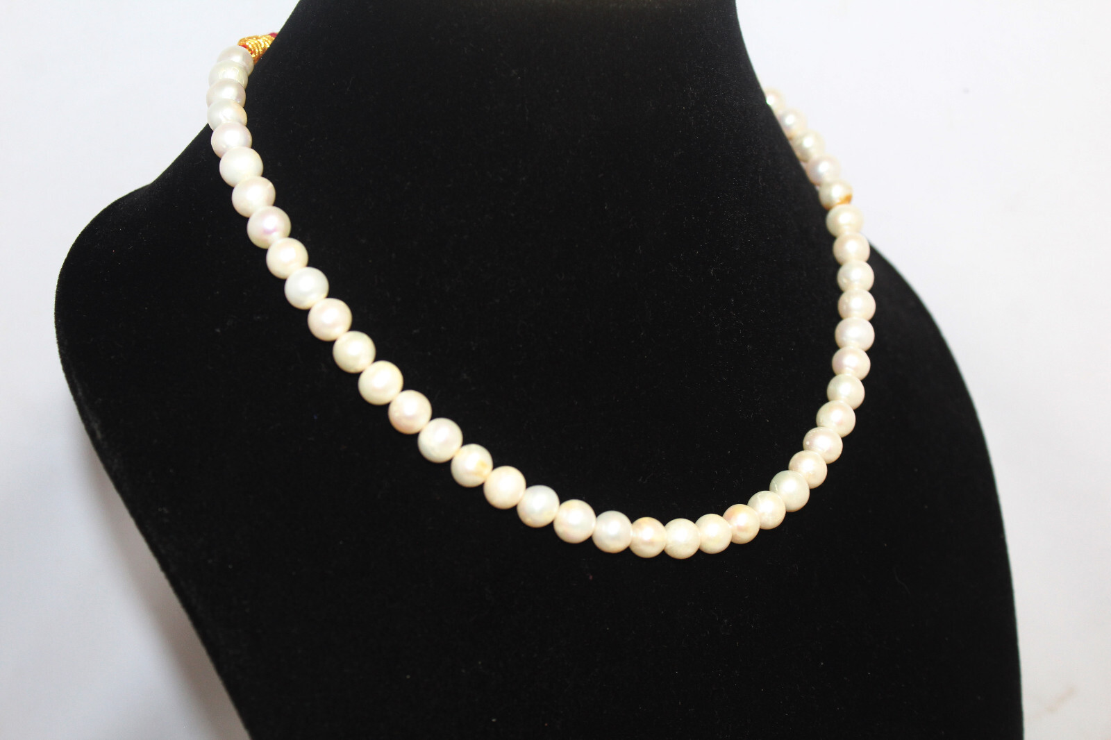 Adjustable Necklace 1 Line Strand String Beaded Women Freshwater Pearl F240