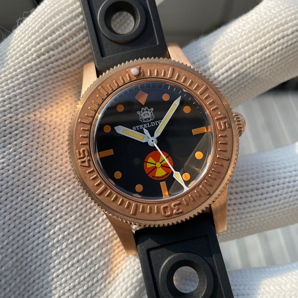 STEELDIVE SD1952VS Mens Bronze 41mm 300M Automatic Dive Watch NH35 Sapphire