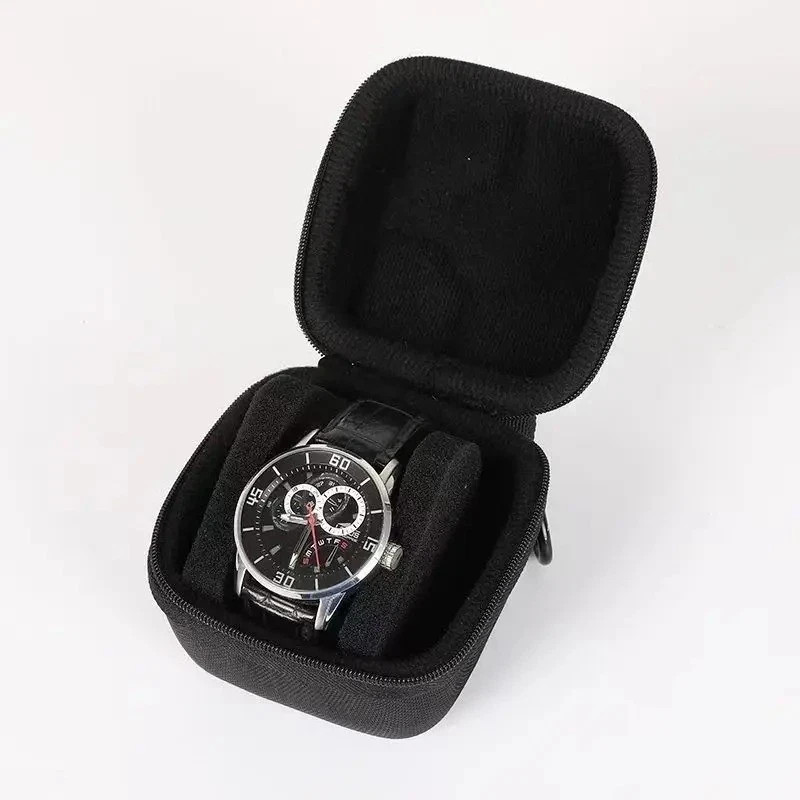 Men’s Watch Travel Case Portable Organizer with Anti-Move Watch Pillows