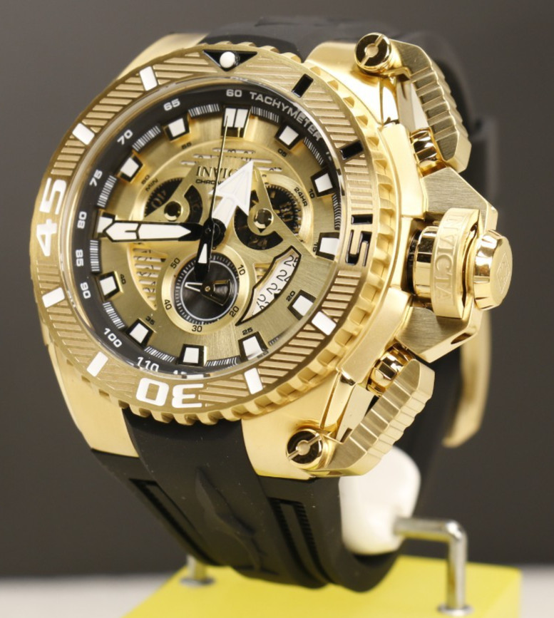 Invicta Sea Hunter full size Men’s Watch 57/69mm Gold tone 49610