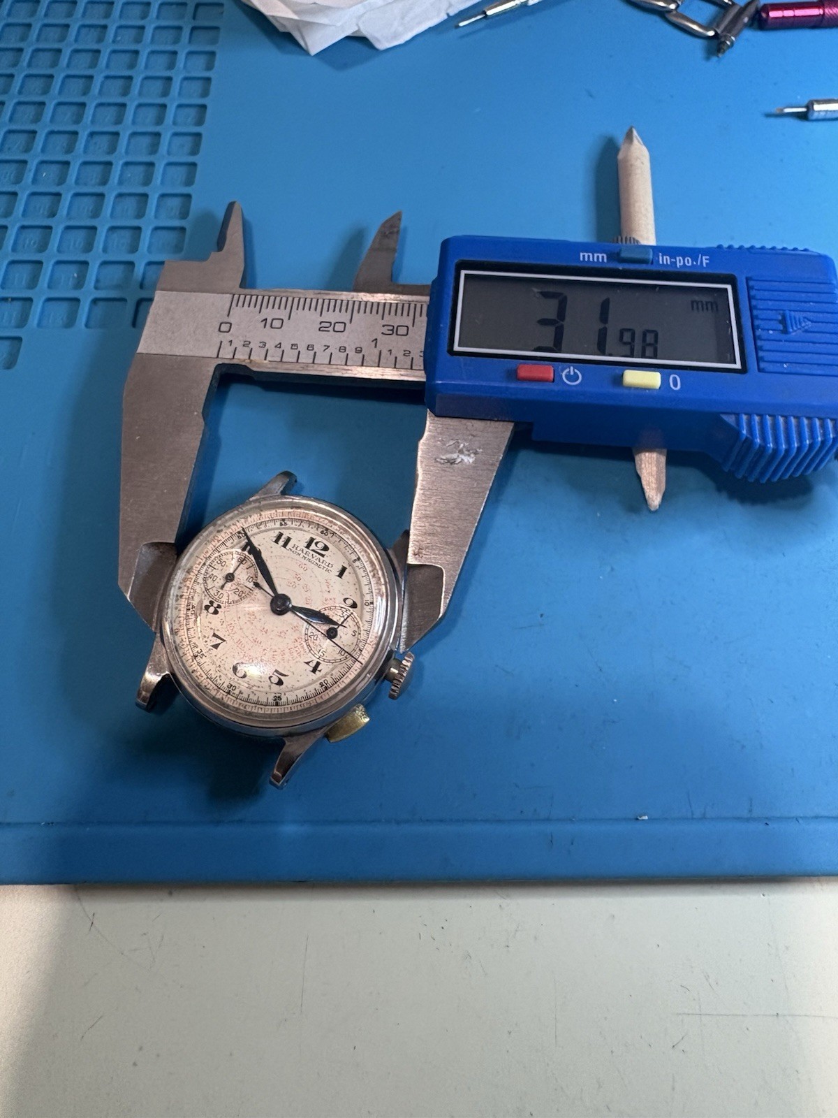 Harvard Valjoux 23vz Chronograph Watch 40-50s Vintage Rare Sleeper