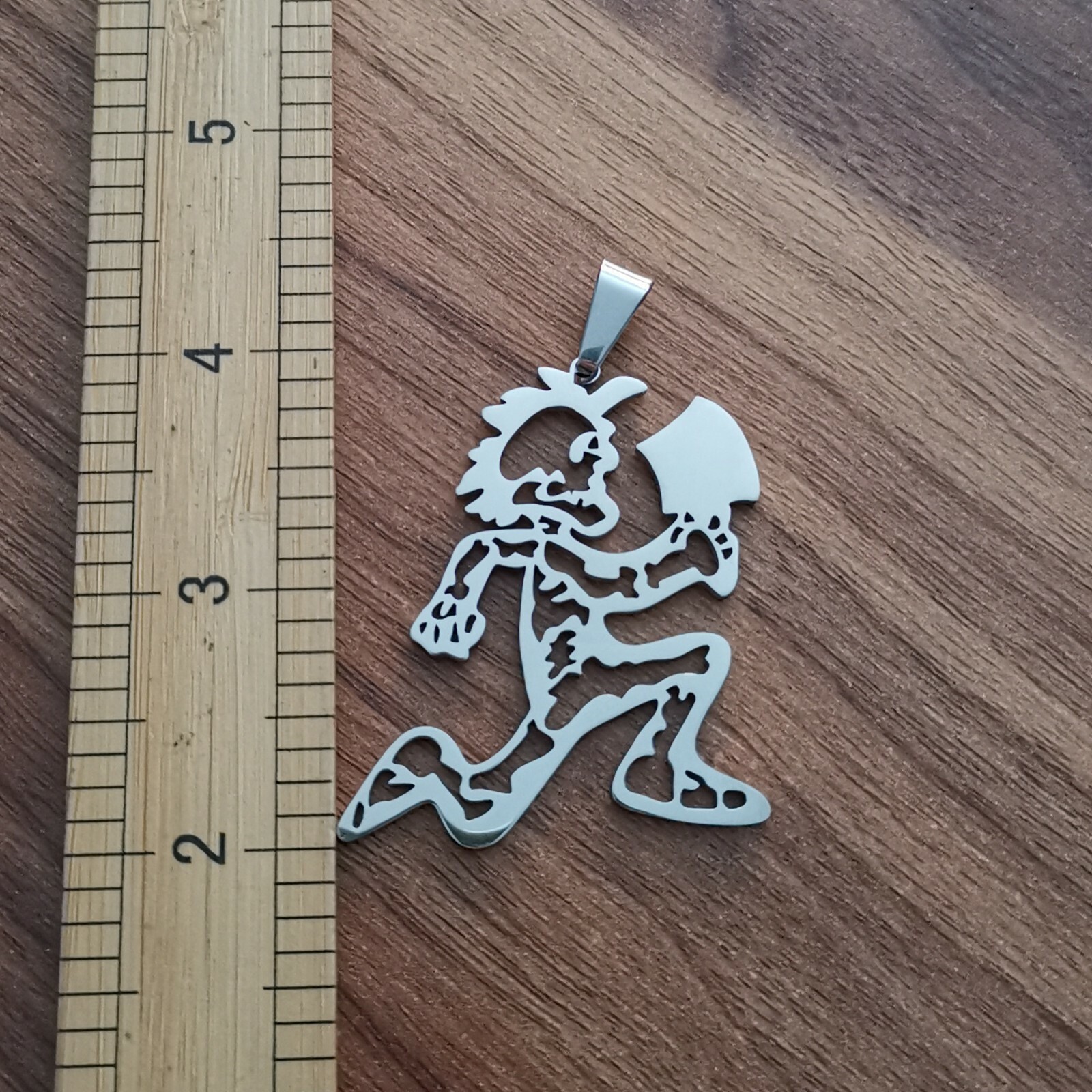Insane Clown Posse TWIZTID hatchetman skeleton charm JUGGALO ICP 30″ necklace