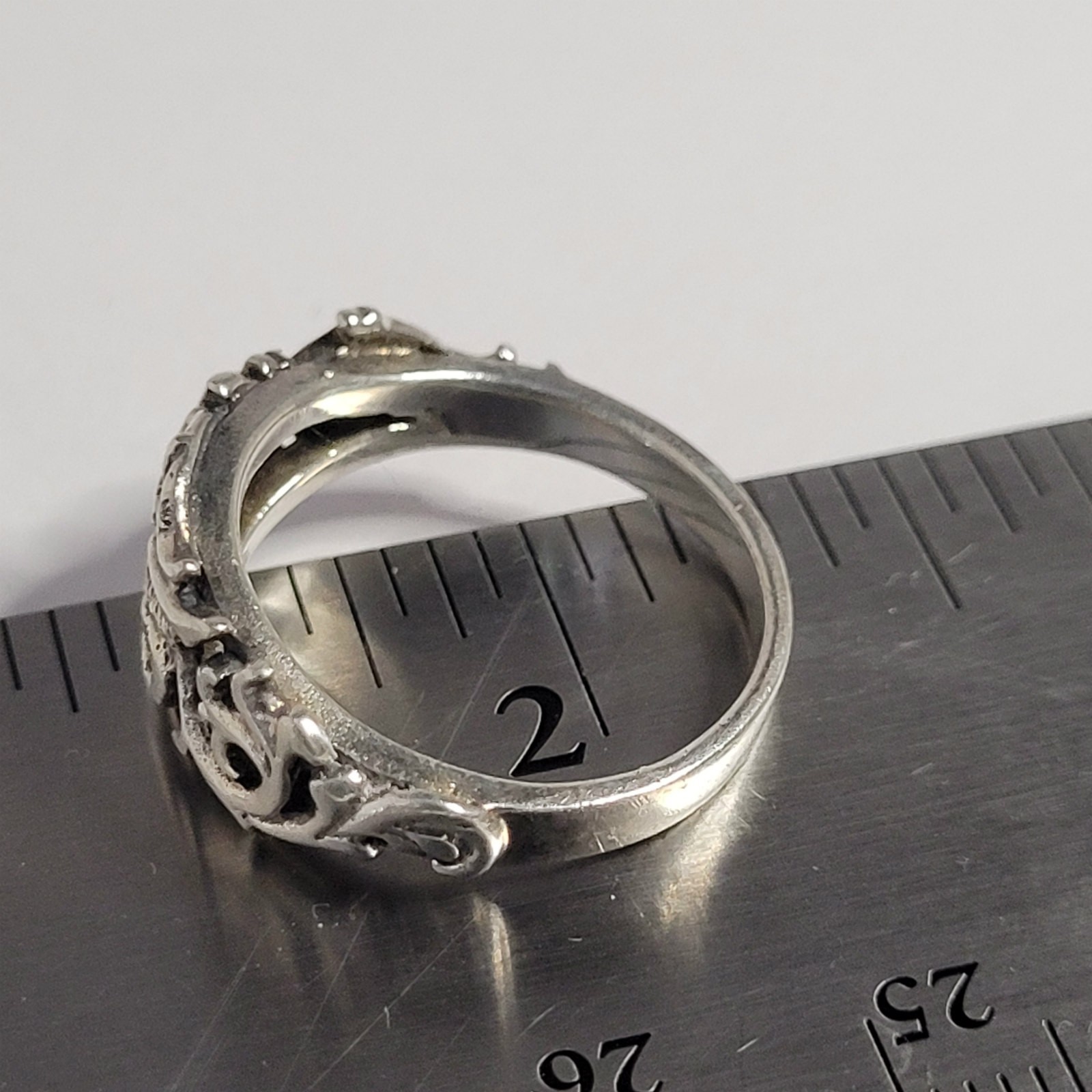 PSCL Dragon Sterling Ring Peter Stone size 6 1/4