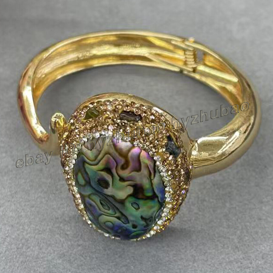 Tourmaline Gem Beads Inlay Abalone Shell Earrings Bracelet Ring Pendant Necklace