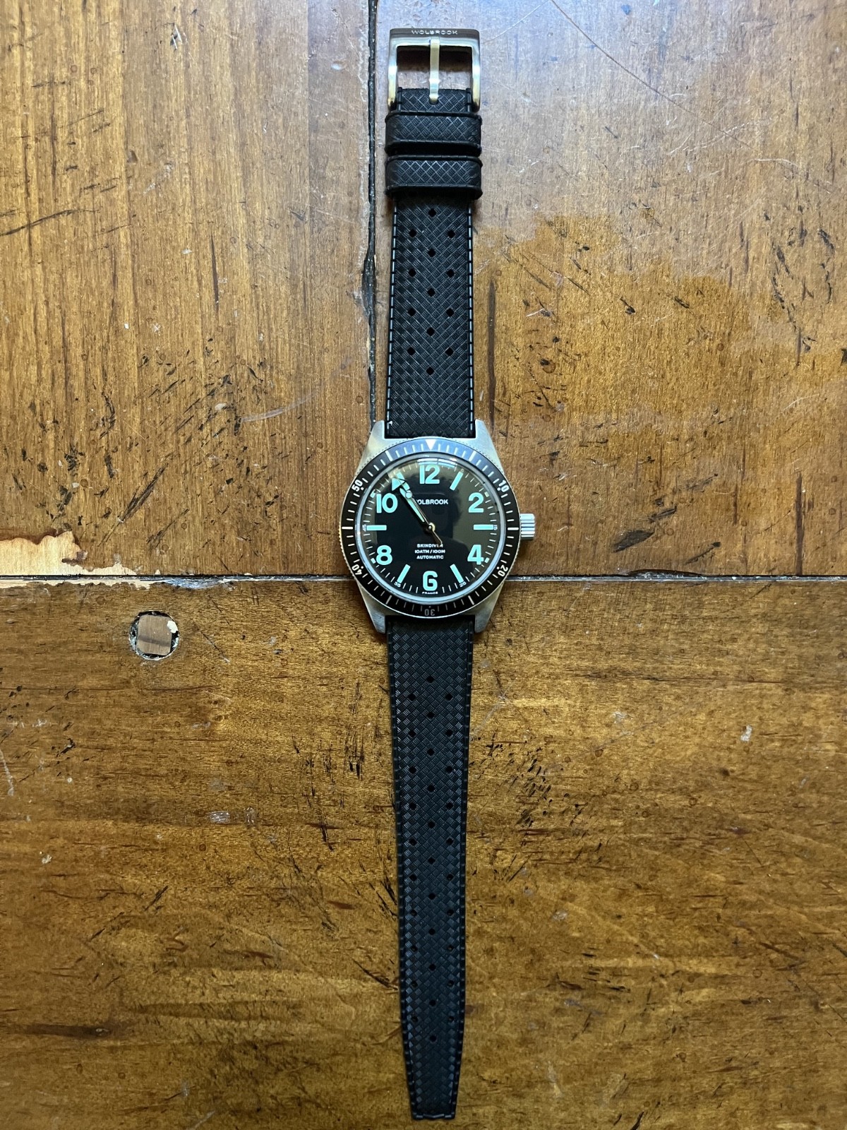 Wolbrook Skindiver Automatic Green Lum & Black Dial 40mm