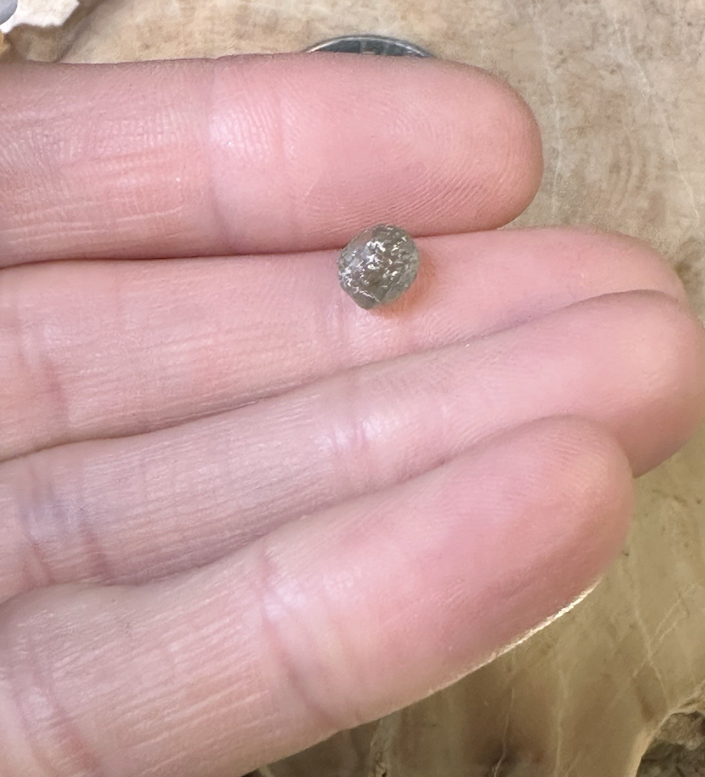Gorgeous Natural Uncut Green Montana Sapphire 2.00 CT Approx 6x6x5 mm