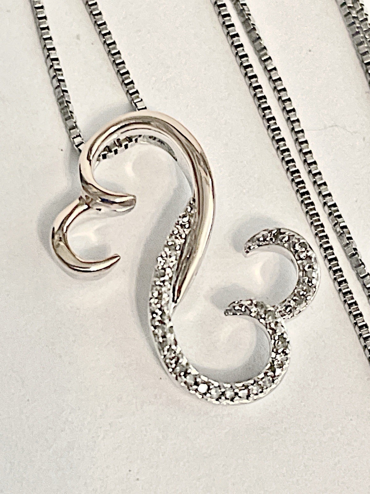 Jane Seymour Open Hearts Diamond Sterling silver, 10K Rose Gold Necklace MRP$199