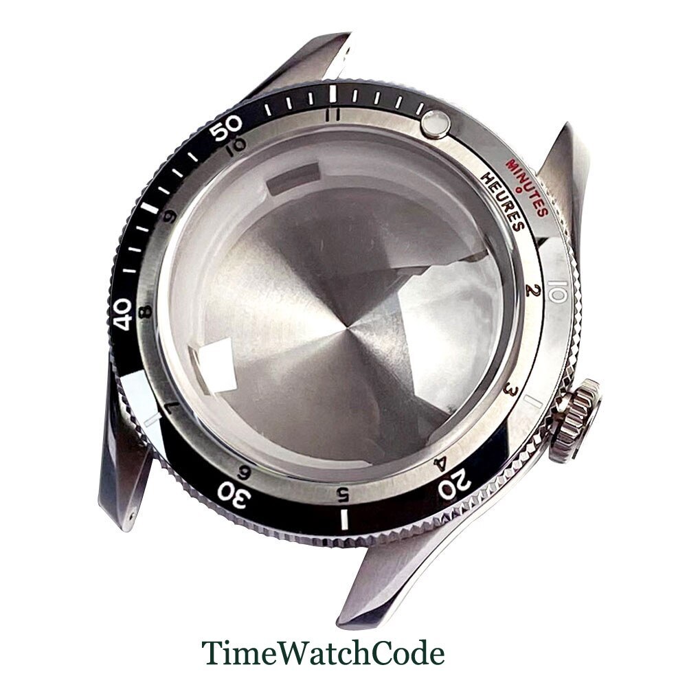 40mm Double Bow Sapphire Crystal Watch Case Fit NH35 NH36 NH38 PT5000 20ATM 316L