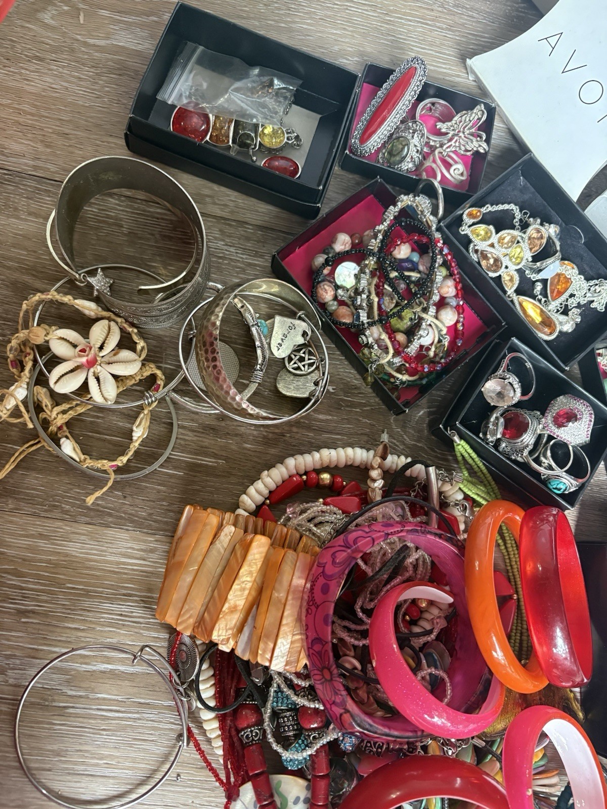 Untested Fashion Jewelry Mixed Lot Multicolor Bracelets Rings