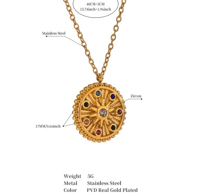 Anthropologie Gold Sunburst Necklace Medallion Celestial Sun Athena Boho Mandala