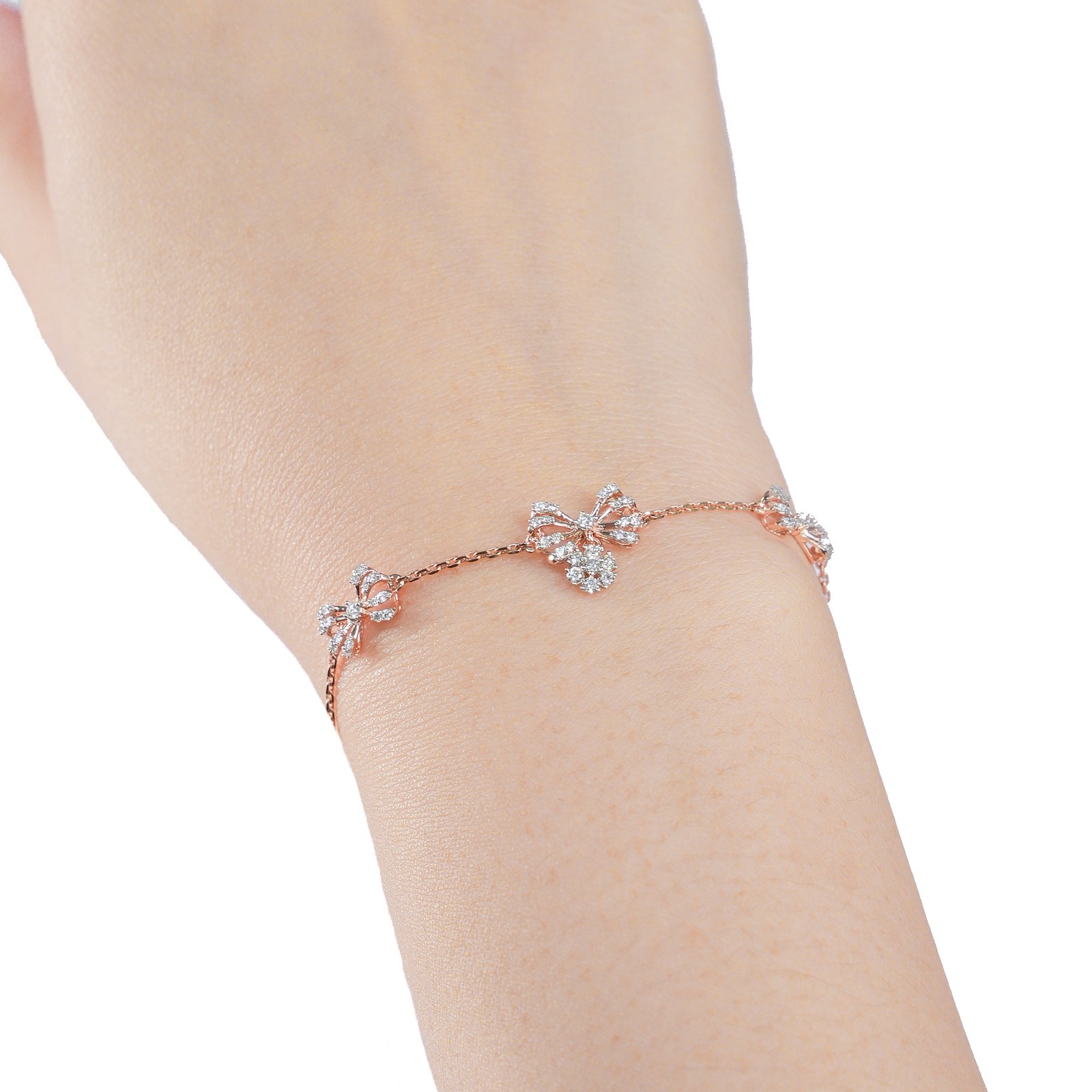 18 KARAT DIAMOND BRACELET | NATURAL DIAMOND | IGI CERTIFIED | ROSE GOLD