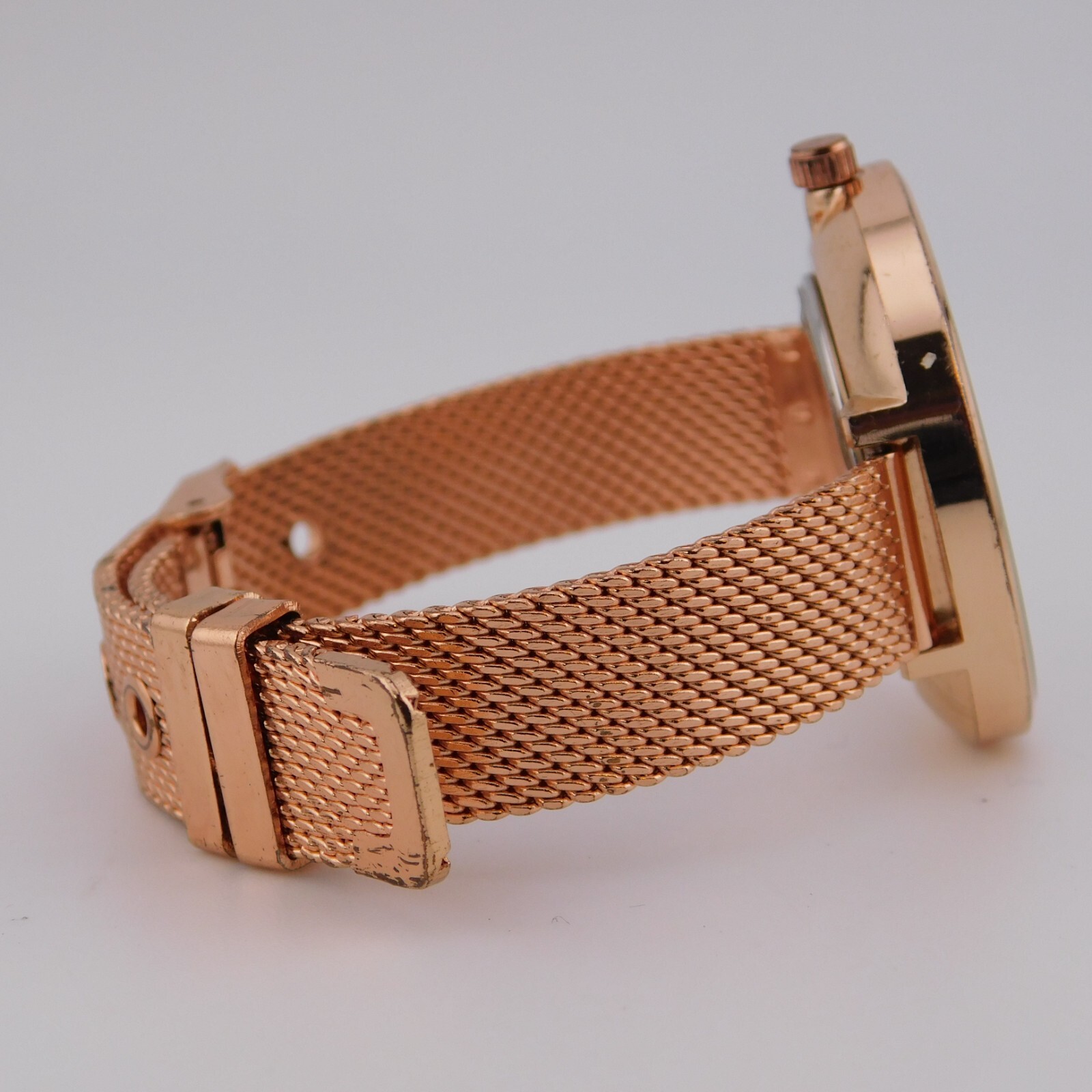 Jessica Carlyle 2628 Rose Gold Tone Quartz Analog Women’s Watch New Battery