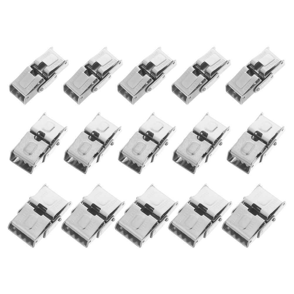 15 Pcs Watch Strap Clasp Stainless Steel Fold Over Deployment Buckle Replacement