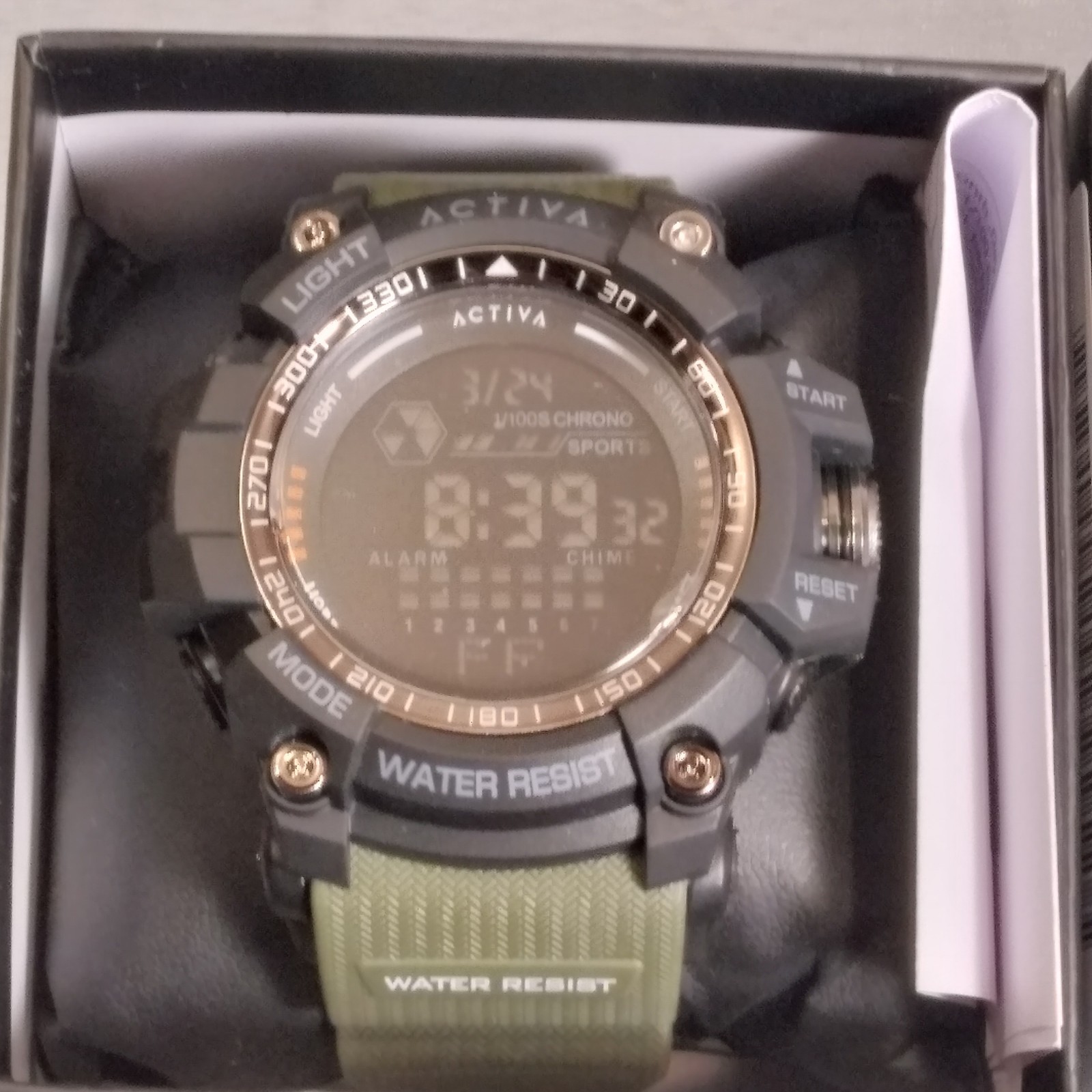 Activa X Terrian Invicta Digital 45mm Camouflage Green (ACW8105MC-001) NWT 😎