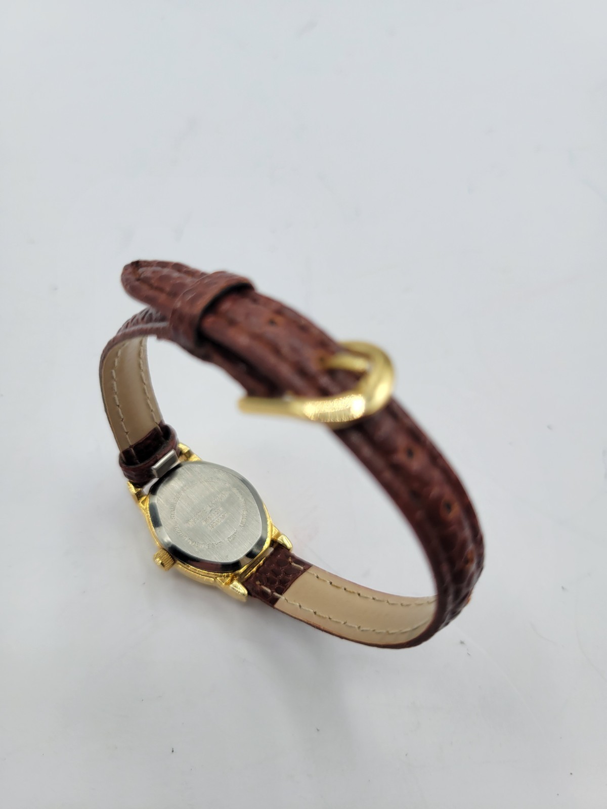 White Stag Women’s Brown Analog Buckle Band Watch With New Battery